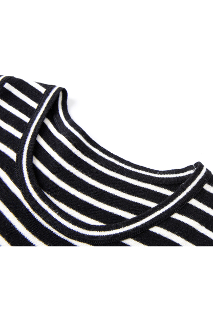 Striped Knitted Two-Piece Suit