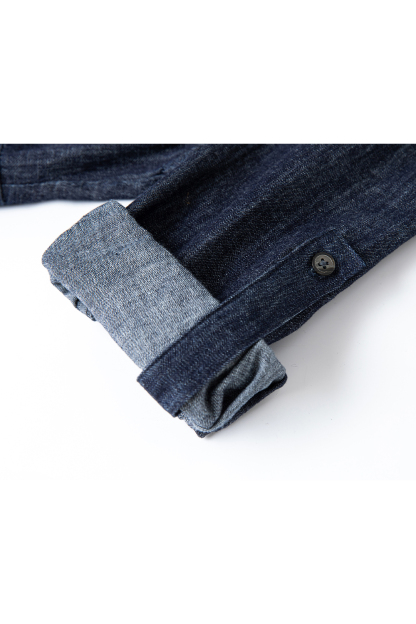 Pure Cotton Lapel Denim Dress