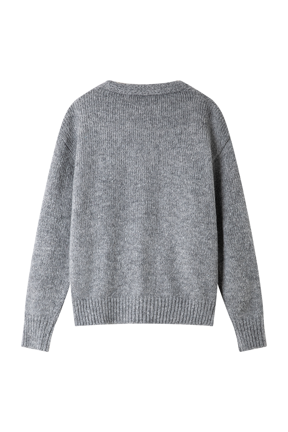 Wool Blend Knitted Top Two-Piece Set