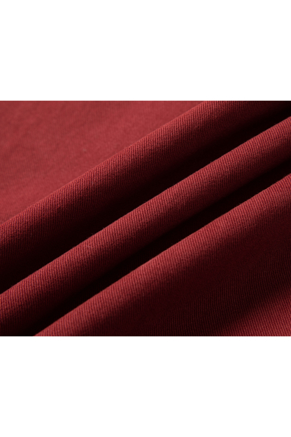 Wine Red Long-Sleeved Shirt