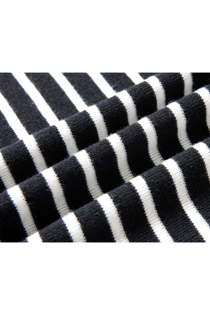 Striped Knitted Two-Piece Suit