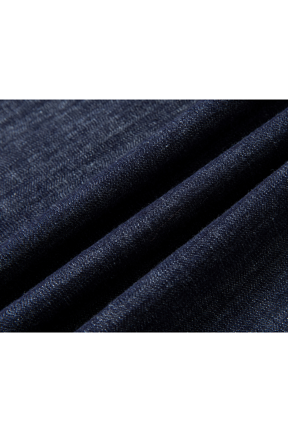Pure Cotton Lapel Denim Dress