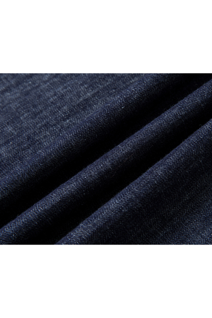 Pure Cotton Lapel Denim Dress