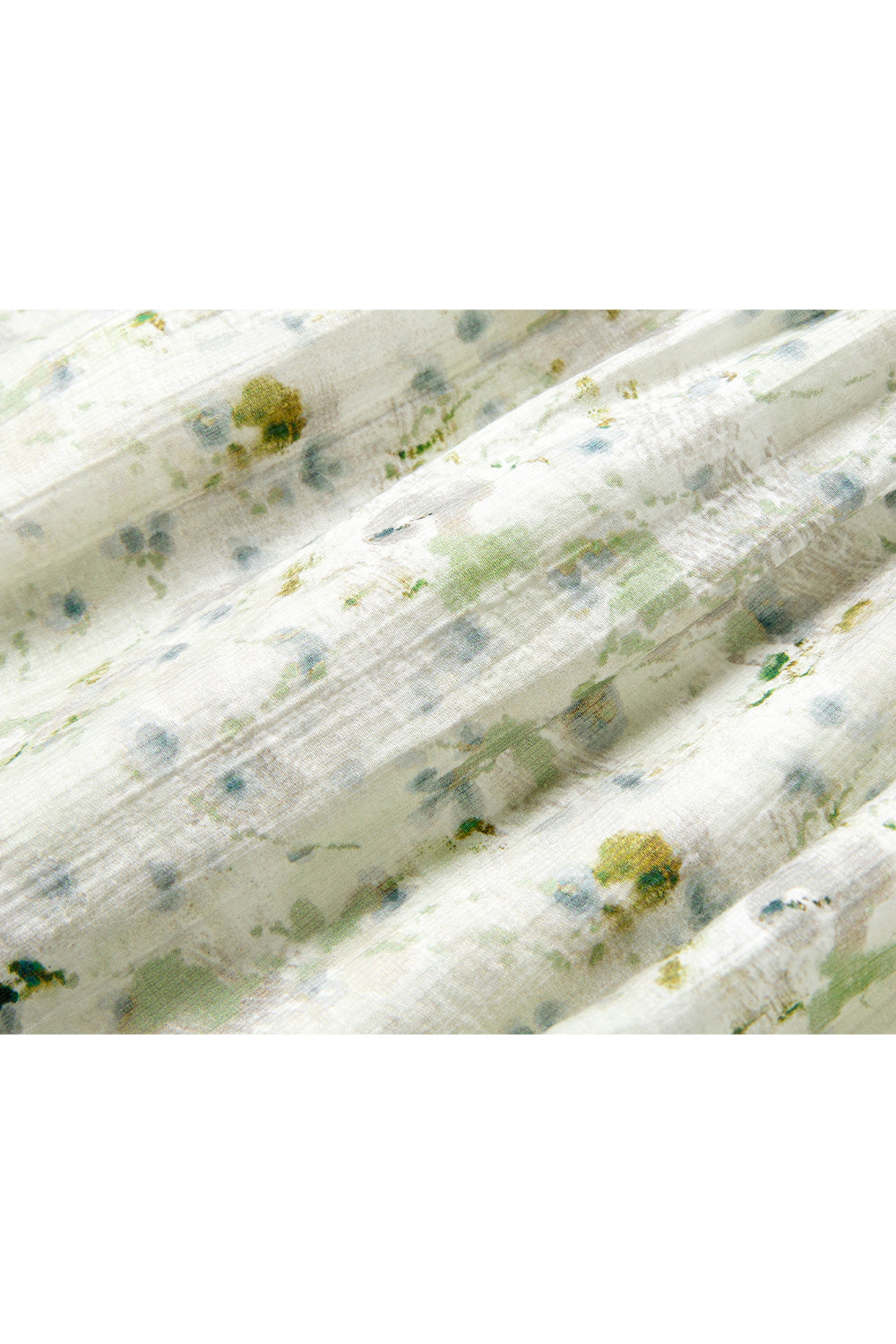 Green Field Floral Skirt Set