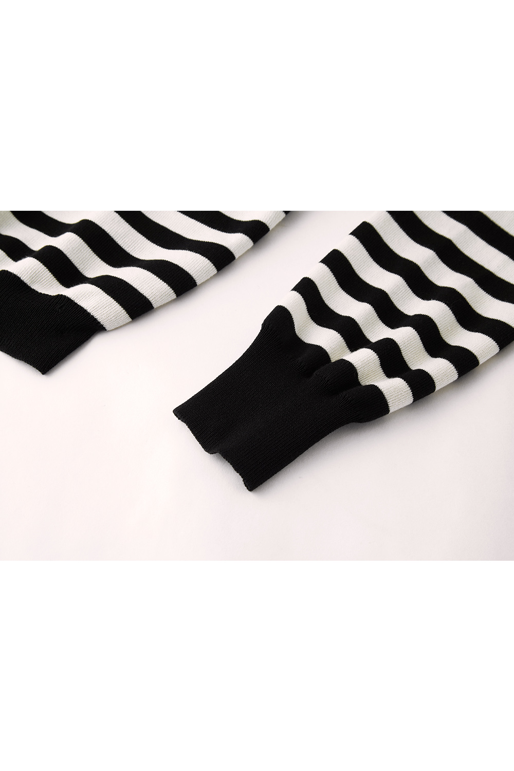 Hooded Striped Knit Cardigan-VIMLYSTORE