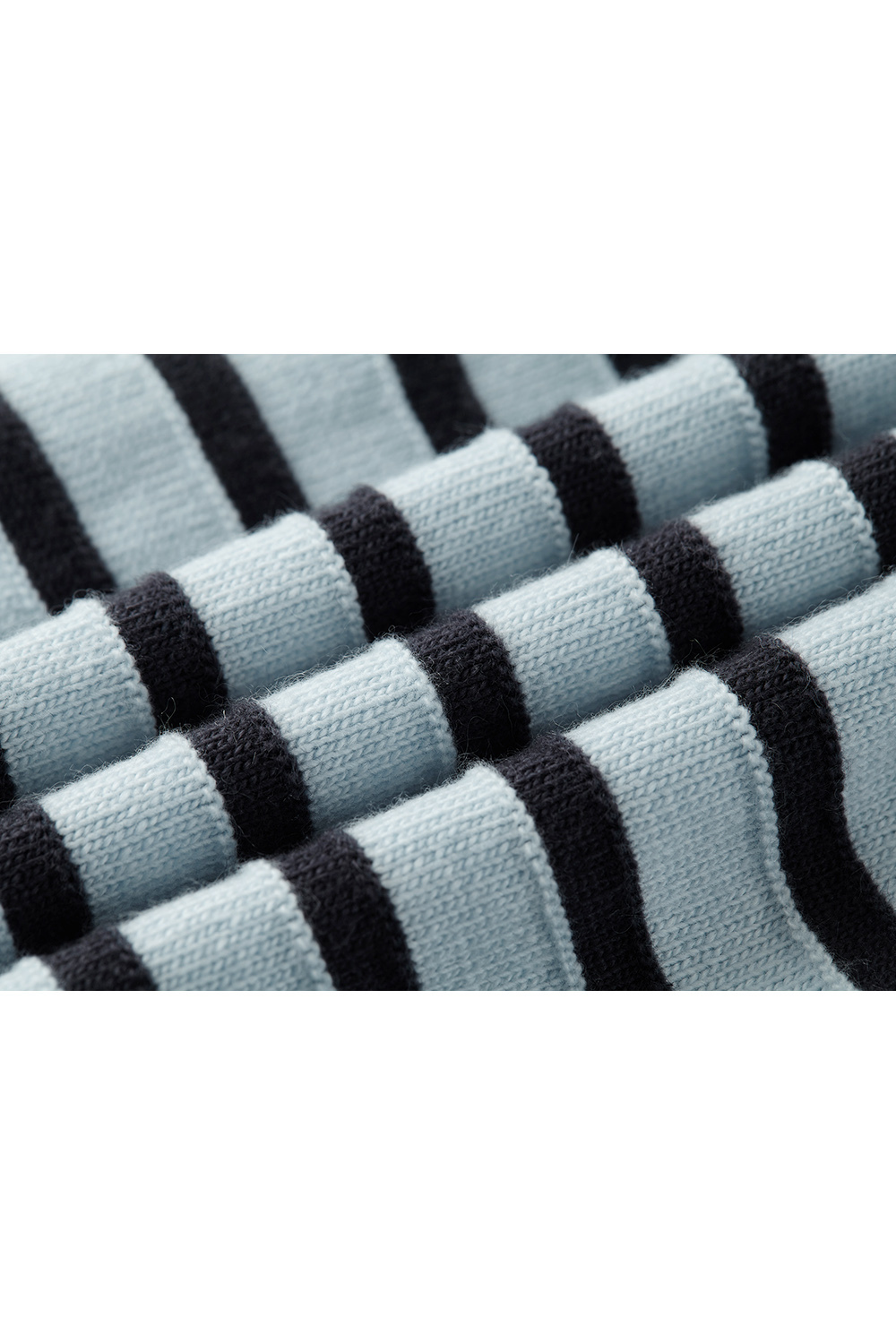 Apricot Blue Striped Knit Cardigan