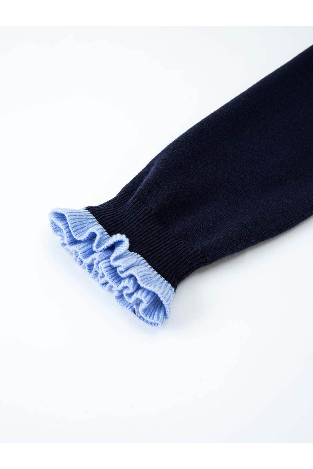 Ruffle Round Neck Sweater