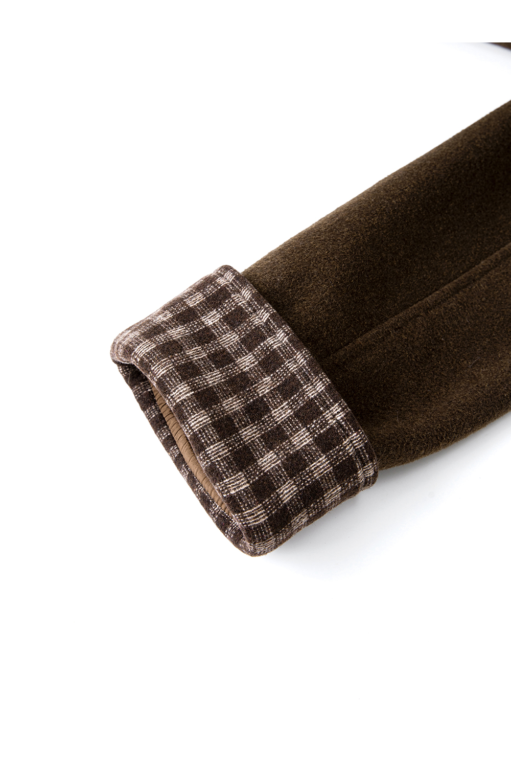 Retro Crew Neck Padded Coat