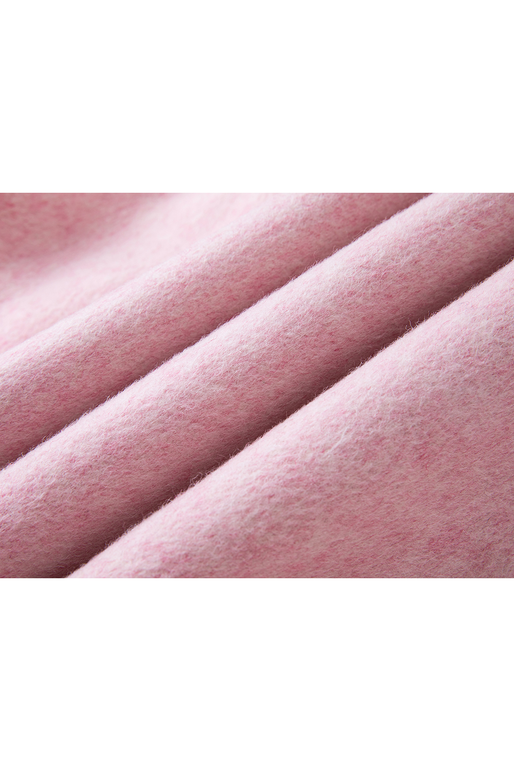 Pink Modern Chinese Style Woolen Coat