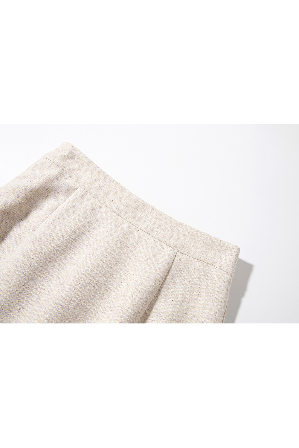 Linen Round-Neck Jacket & Skirt Set – Casual Elegance-VIMLYSTORE