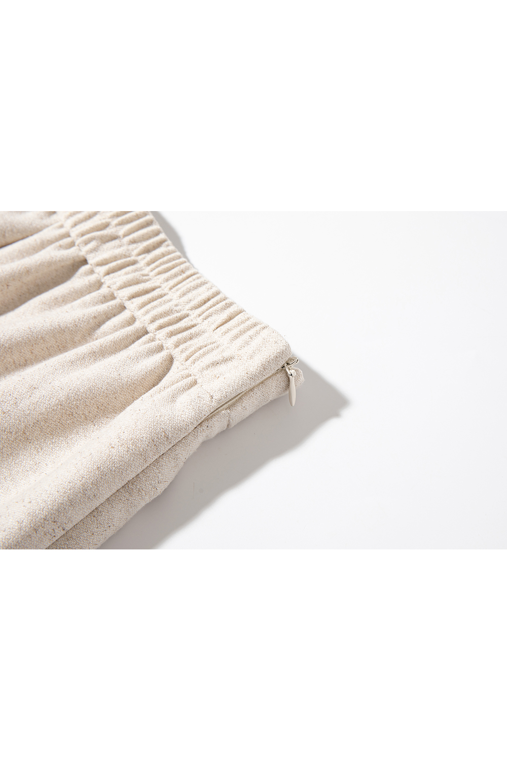 Linen Round-Neck Jacket & Skirt Set – Casual Elegance-VIMLYSTORE