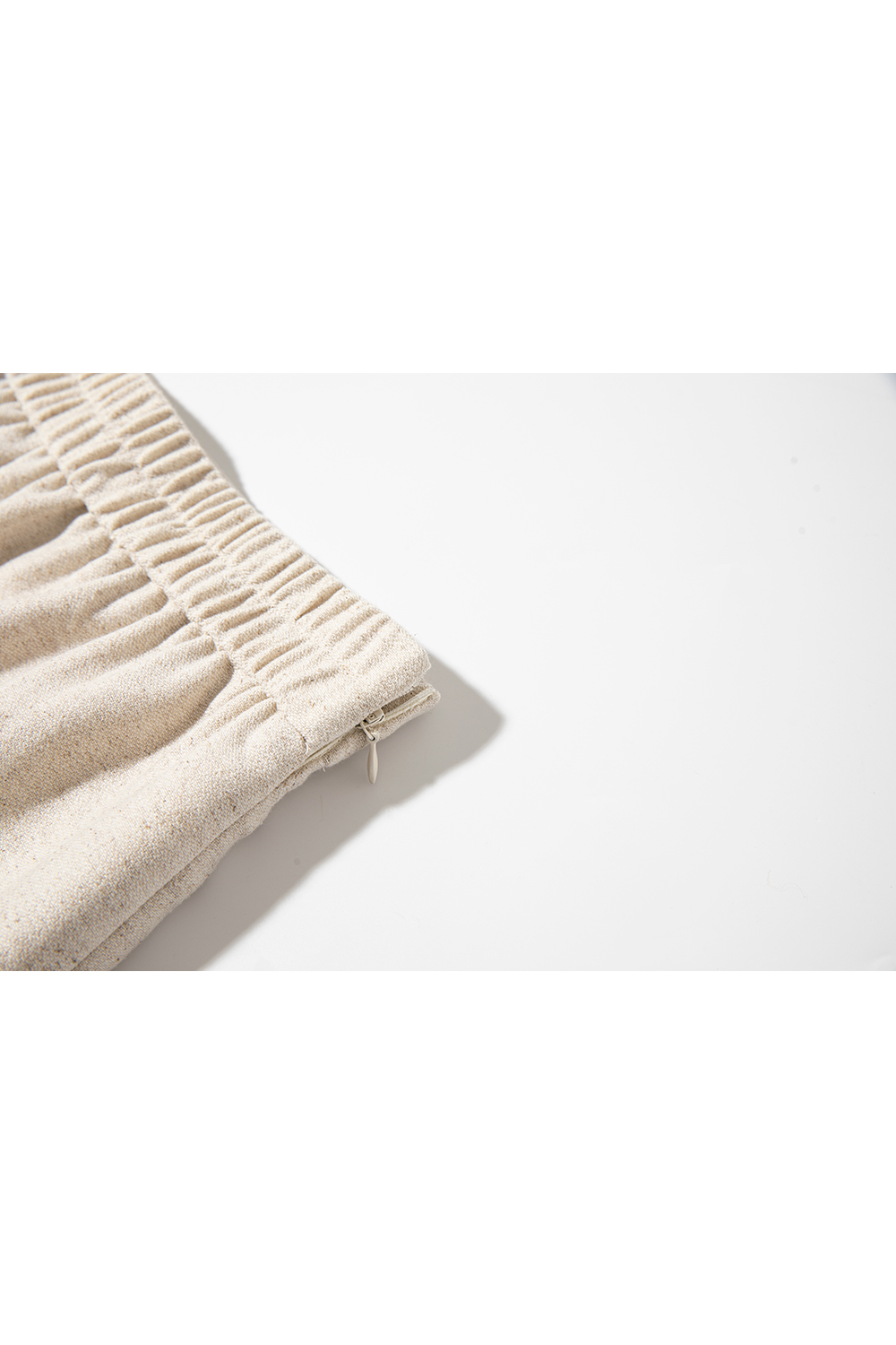 Linen Round-Neck Jacket & Skirt Set – Casual Elegance-VIMLYSTORE