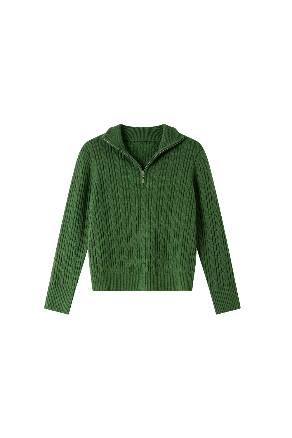 Lapel long sleeve knitted sweater-VIMLYSTORE