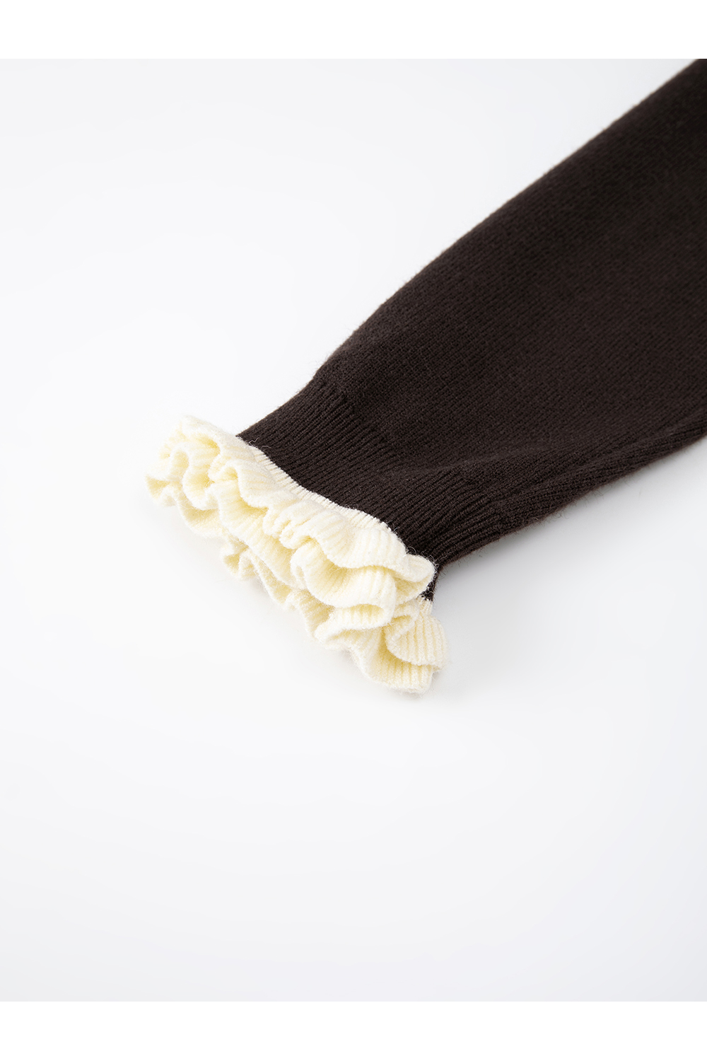 Ruffle Round Neck Sweater