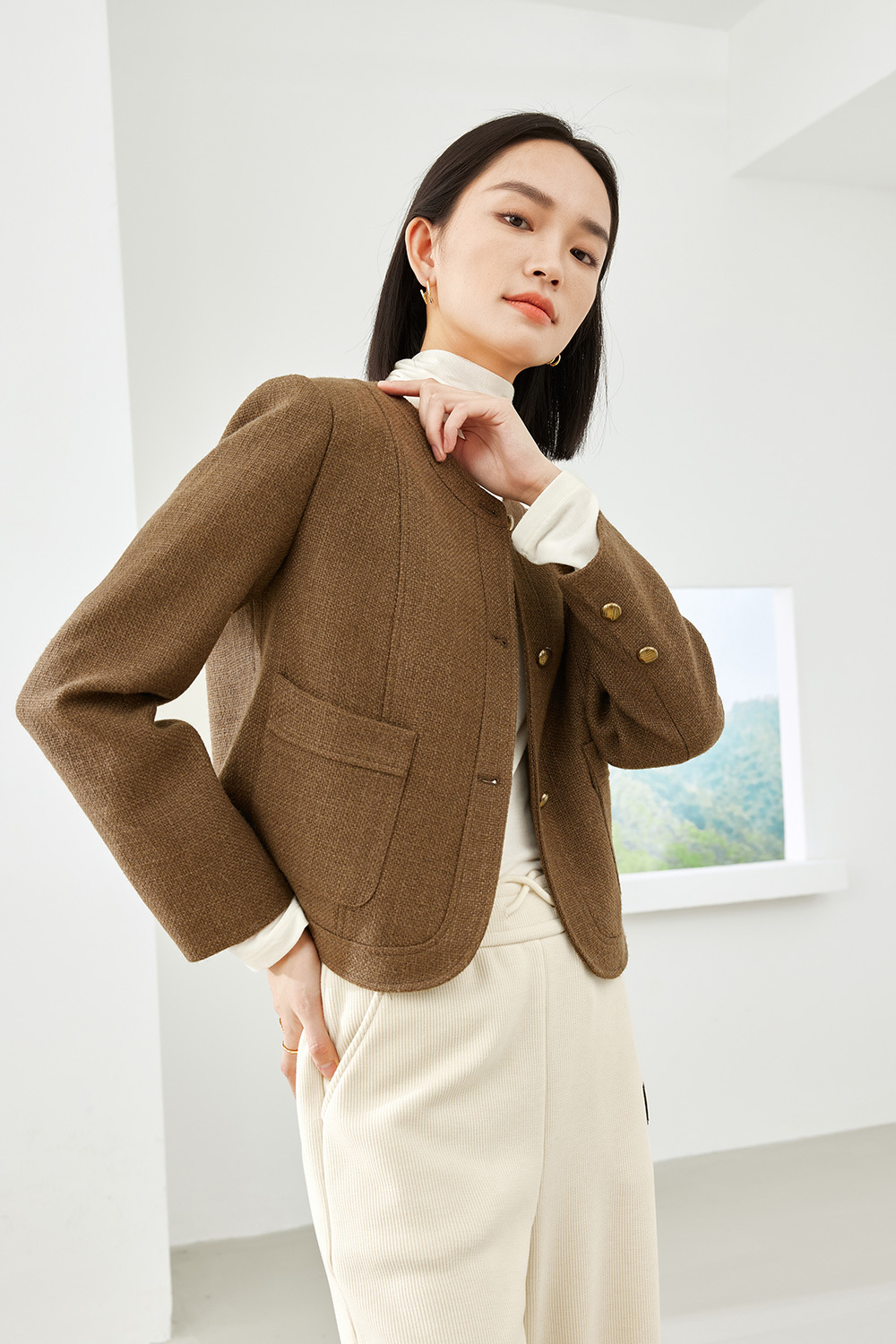 Thick warm casual jacket