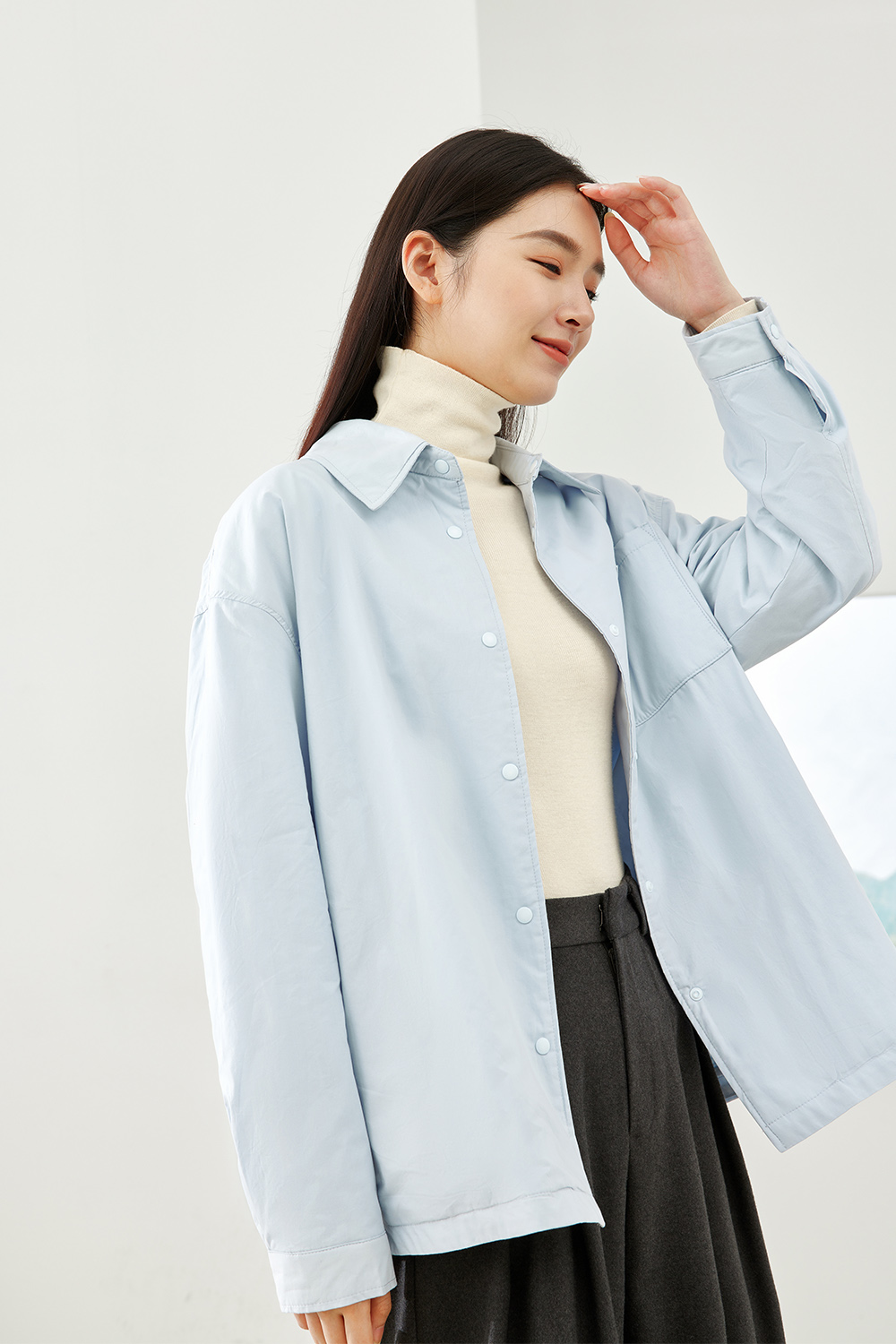 Classic Solid Color Cotton Jacket