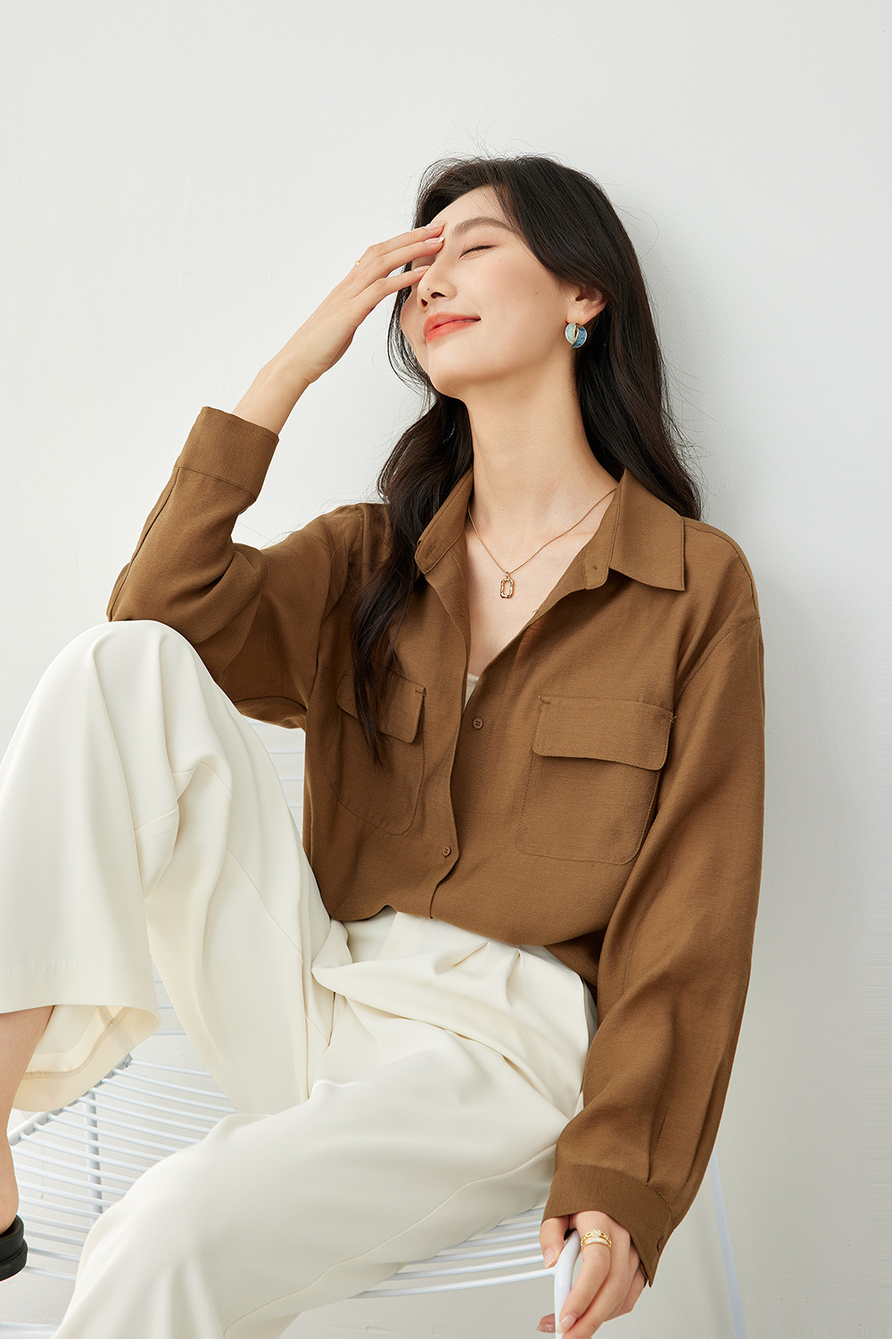 Casual drop sleeve shirt