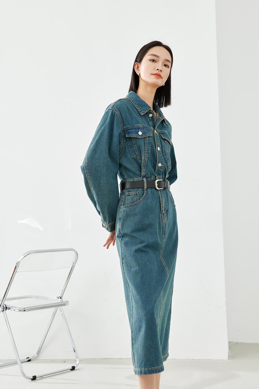 Fashionable Denim Dress