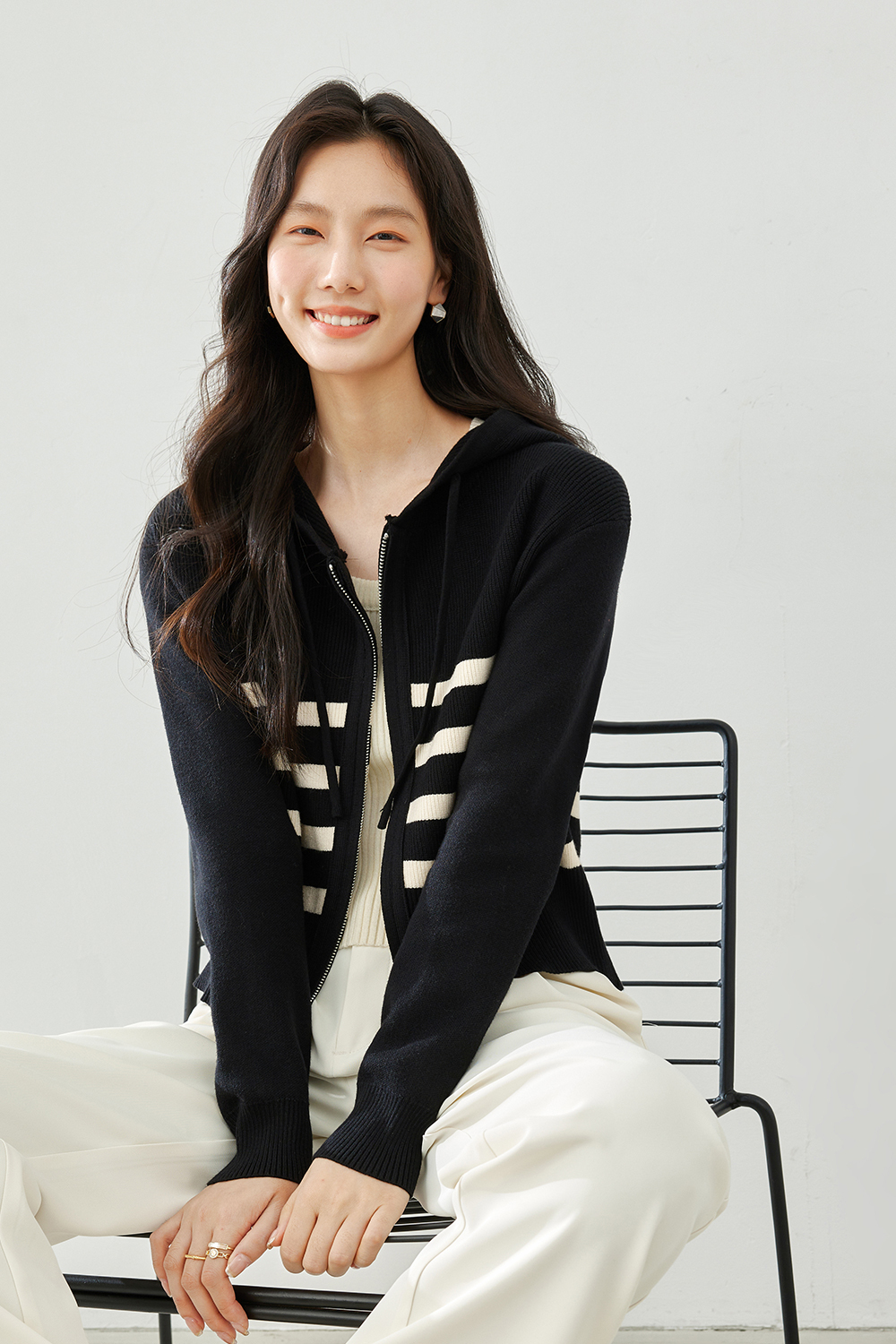 Striped Hooded Sweater