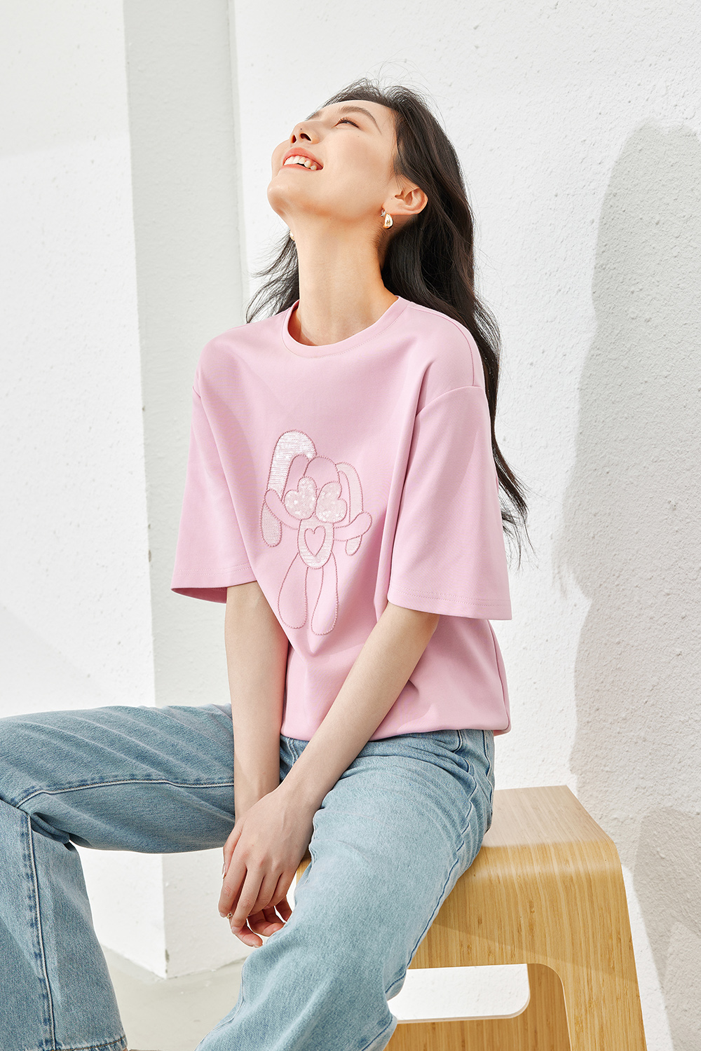 Casual Solid Color T-Shirt-VIMLYSTORE