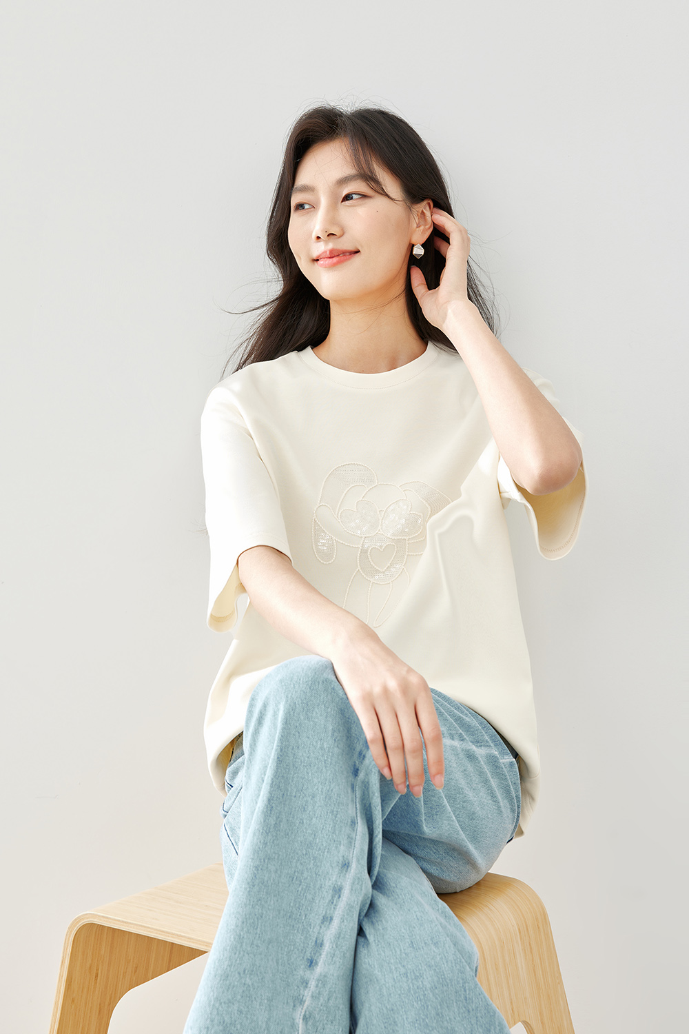 Casual Solid Color T-Shirt-VIMLYSTORE