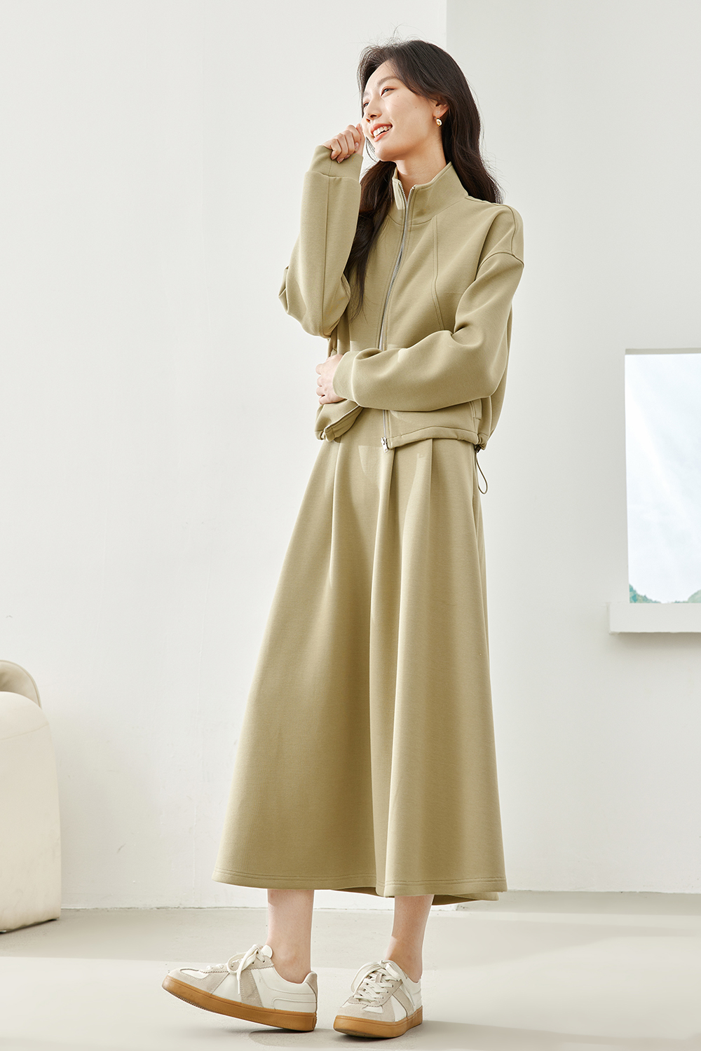 Fashionable Casual Two Piece Suit Skirt-VIMLYSTORE