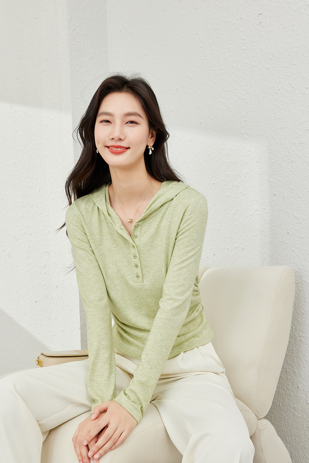 Versatile Slim-Fit Hooded T-Shirt