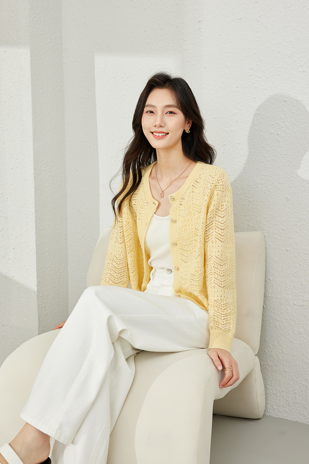 Hollow Crochet Knitted Cardigan