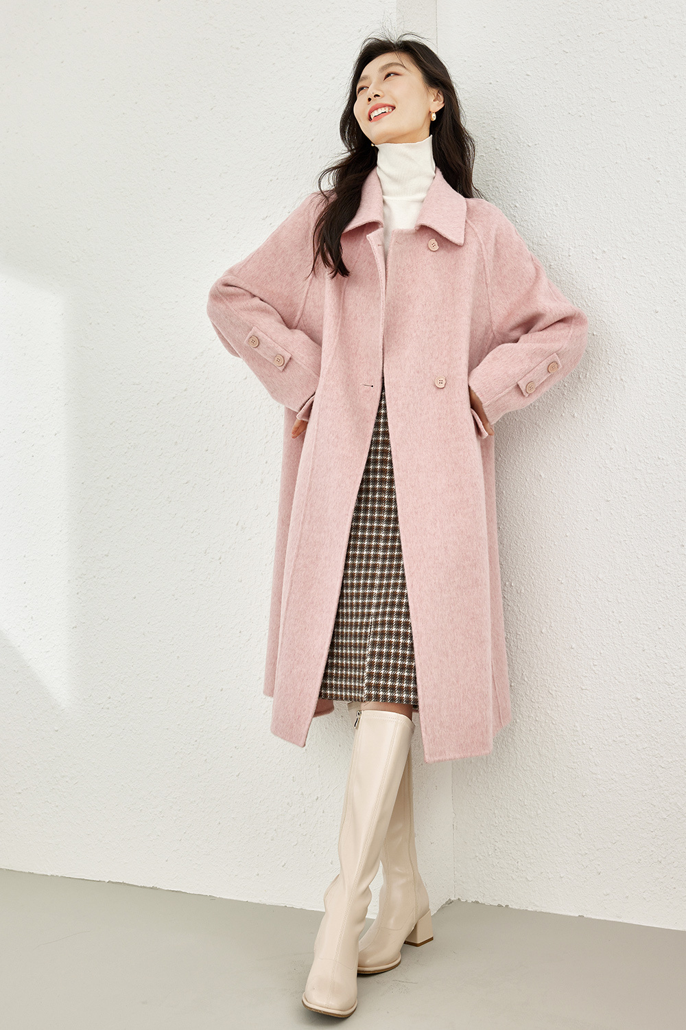 Minimalist Style Wool Coat