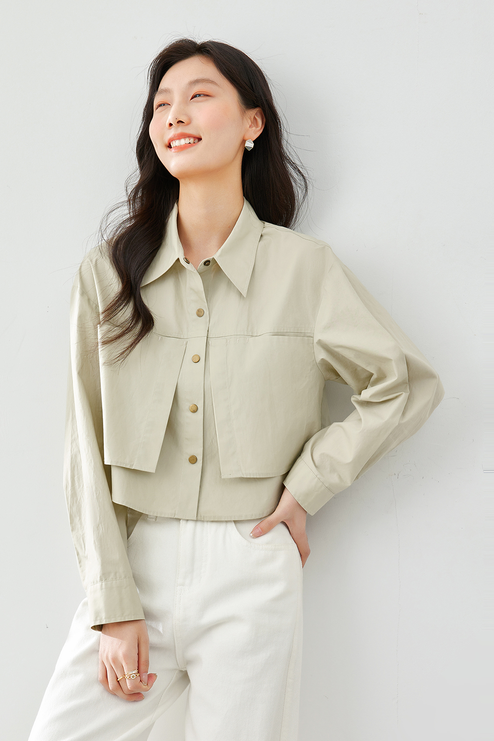 Lapel Patch Shirt