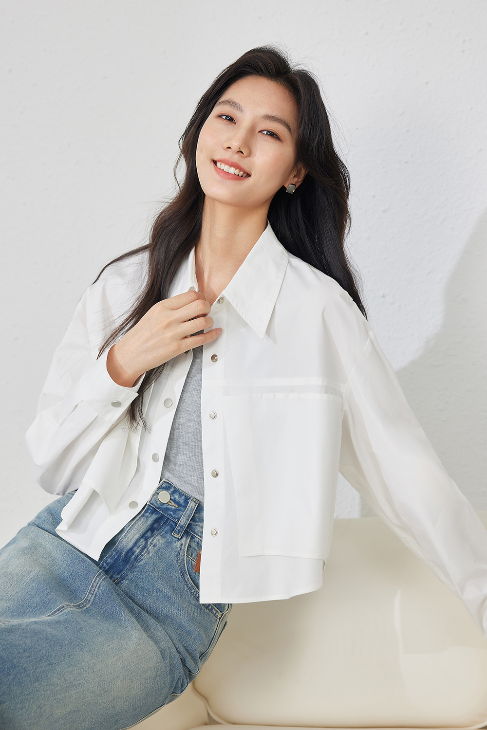 Lapel Patch Shirt