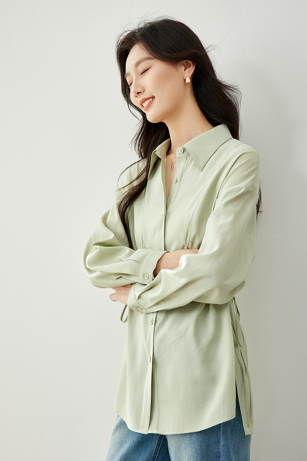 Waisted Tie Shirt