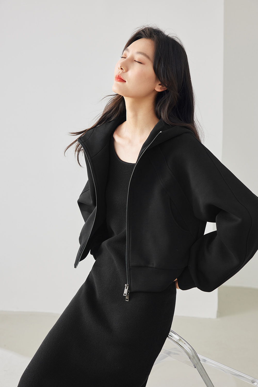 Casual Hooded Short Jacket