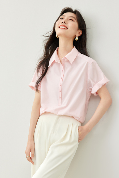 Cuffed Short Sleeve Shirt