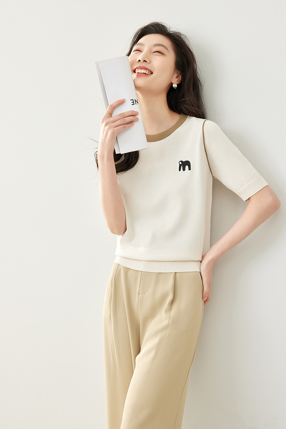 Baby Elephant Embroidered Sweater