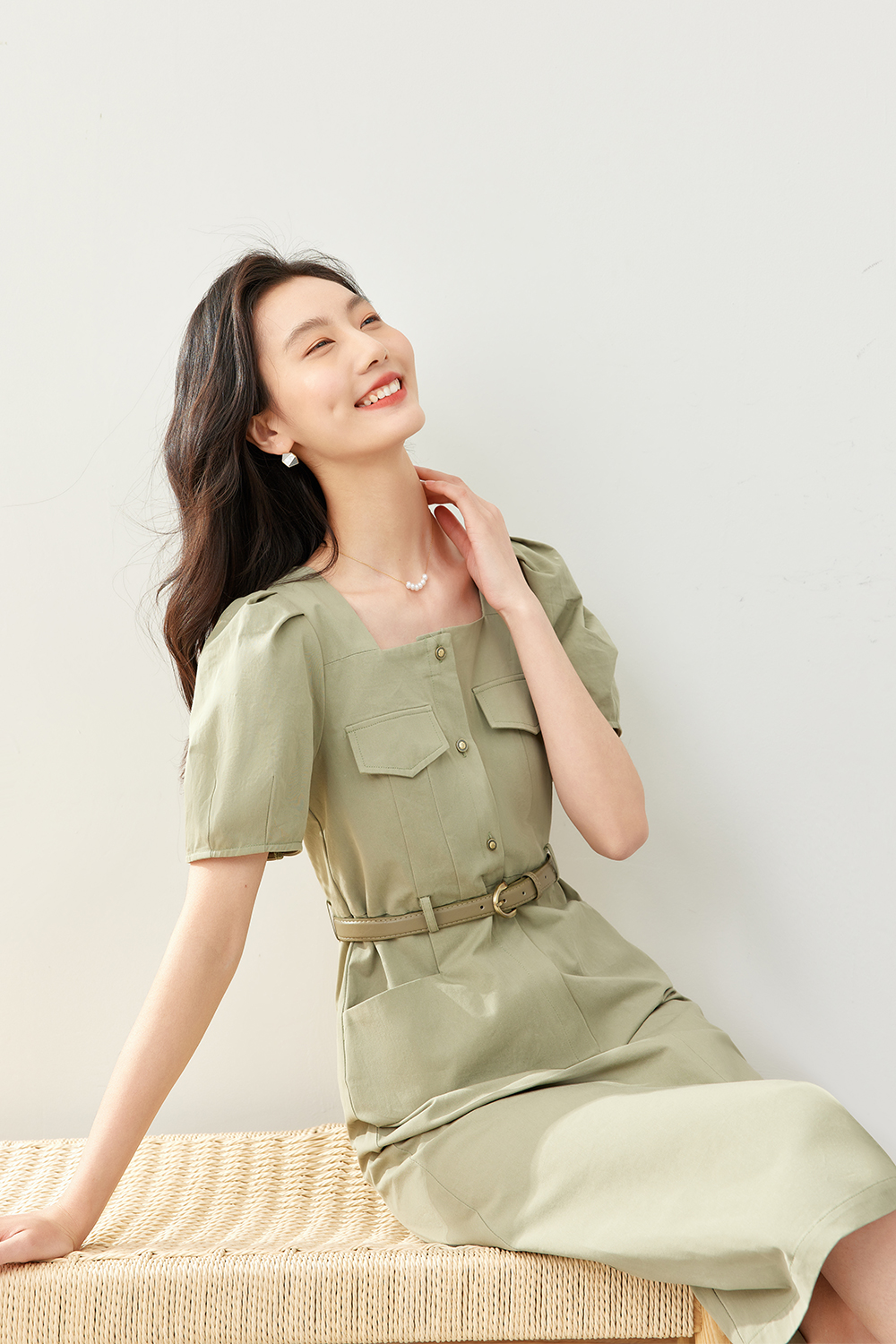 Small Fresh Waisted A-Line Skirt-VIMLYSTORE