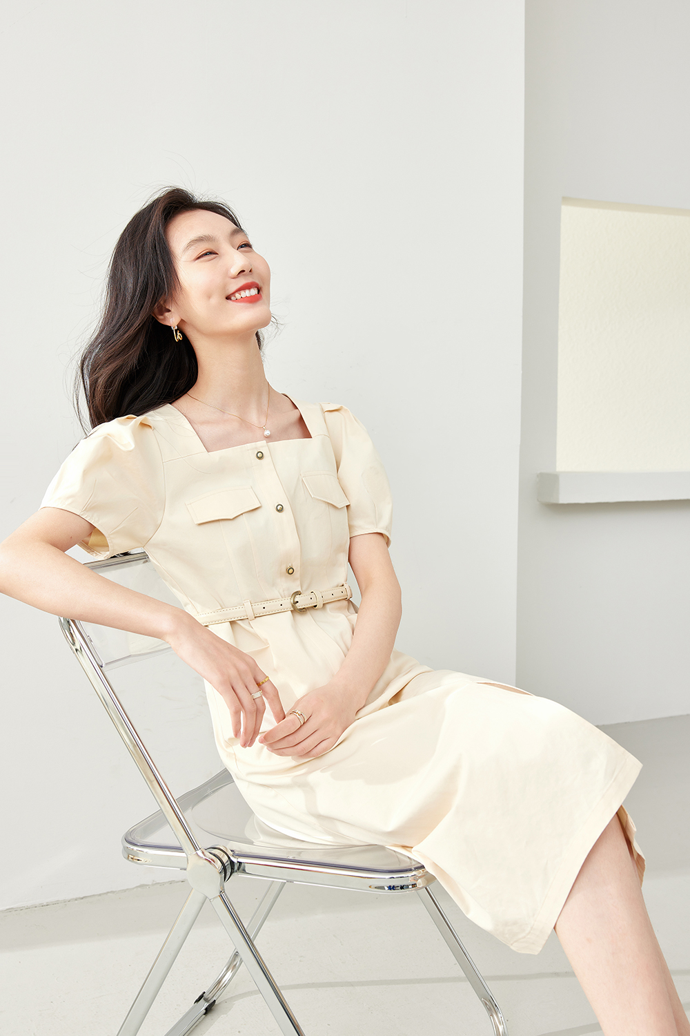 Small Fresh Waisted A-Line Skirt-VIMLYSTORE