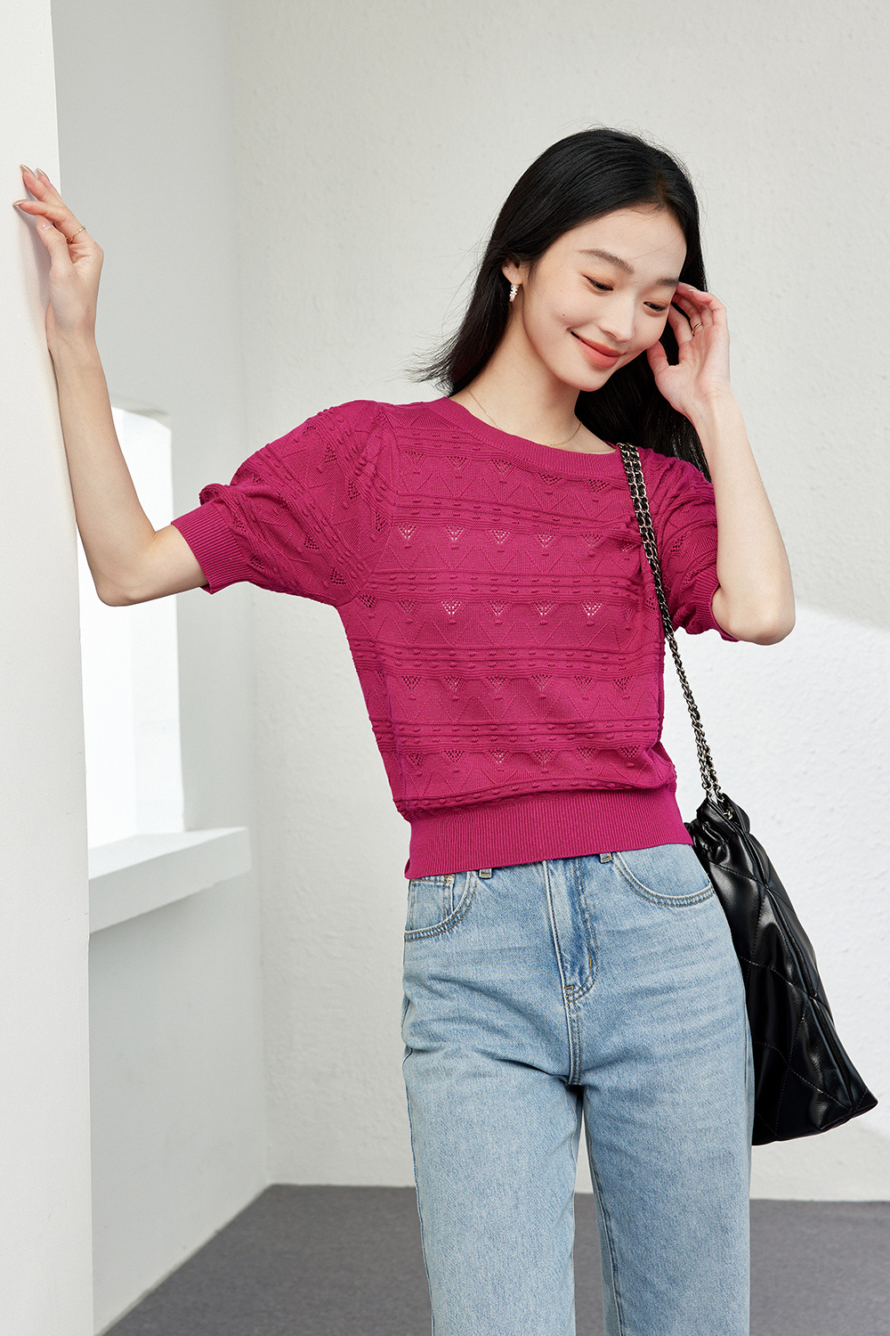 Sunshine Cotton Crew Neck Sweater