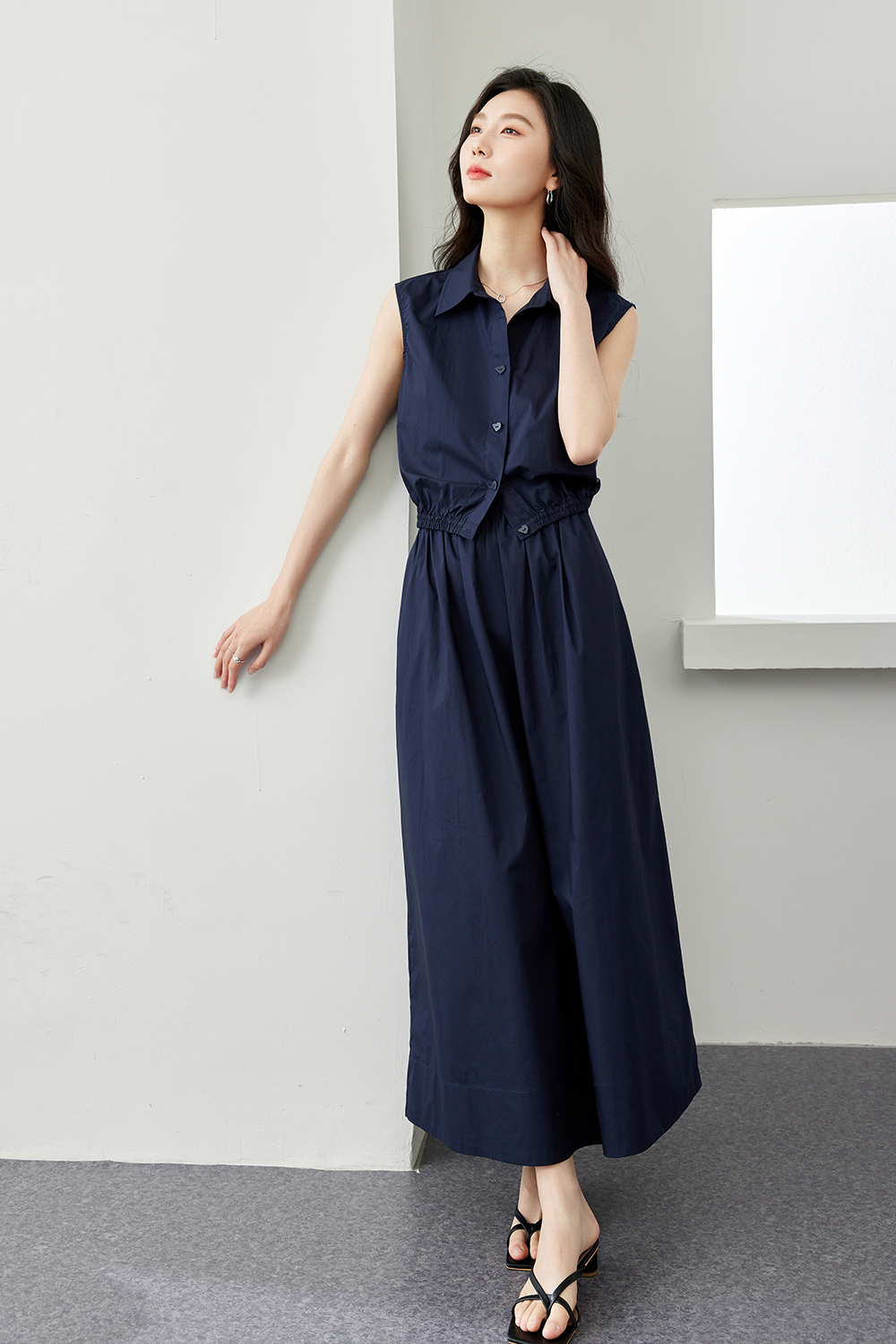 Elegant Temperament Pure Cotton Suit