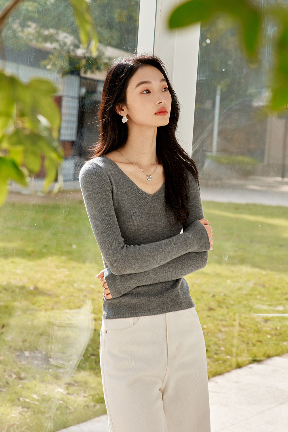 Casual And Versatile Base Sweater