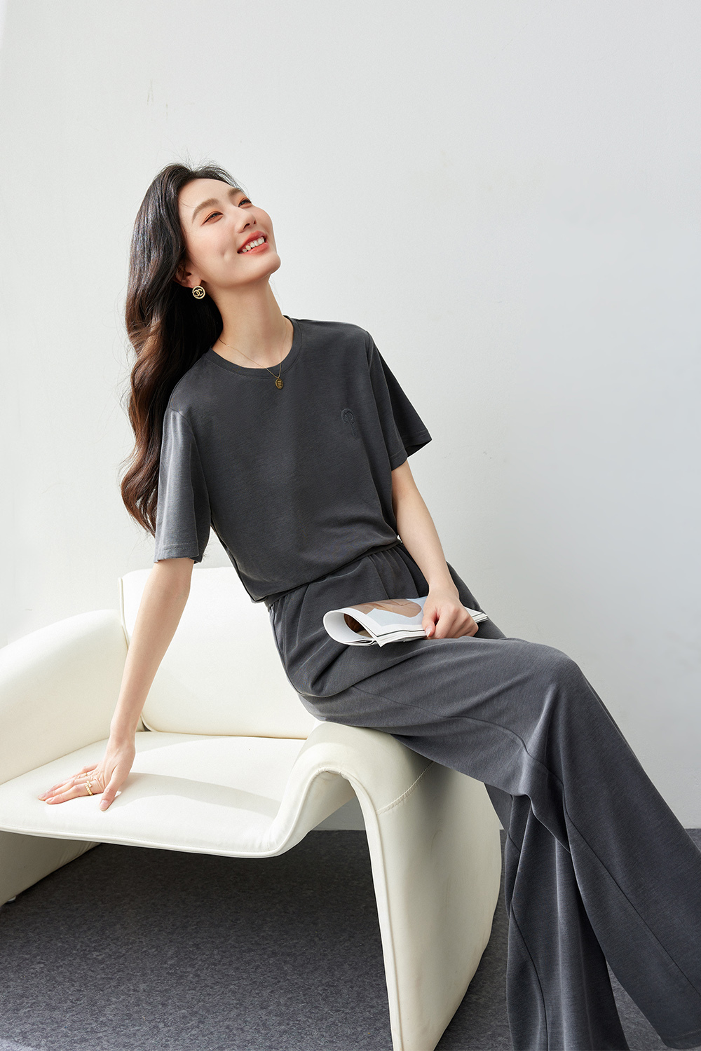 Knitted Cuprammonium Embroidered Set