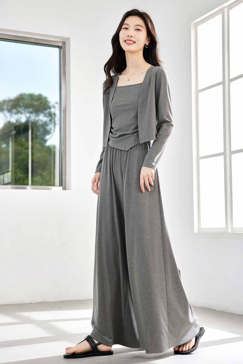 Fashionable Lazy Temperament Three-piece Set