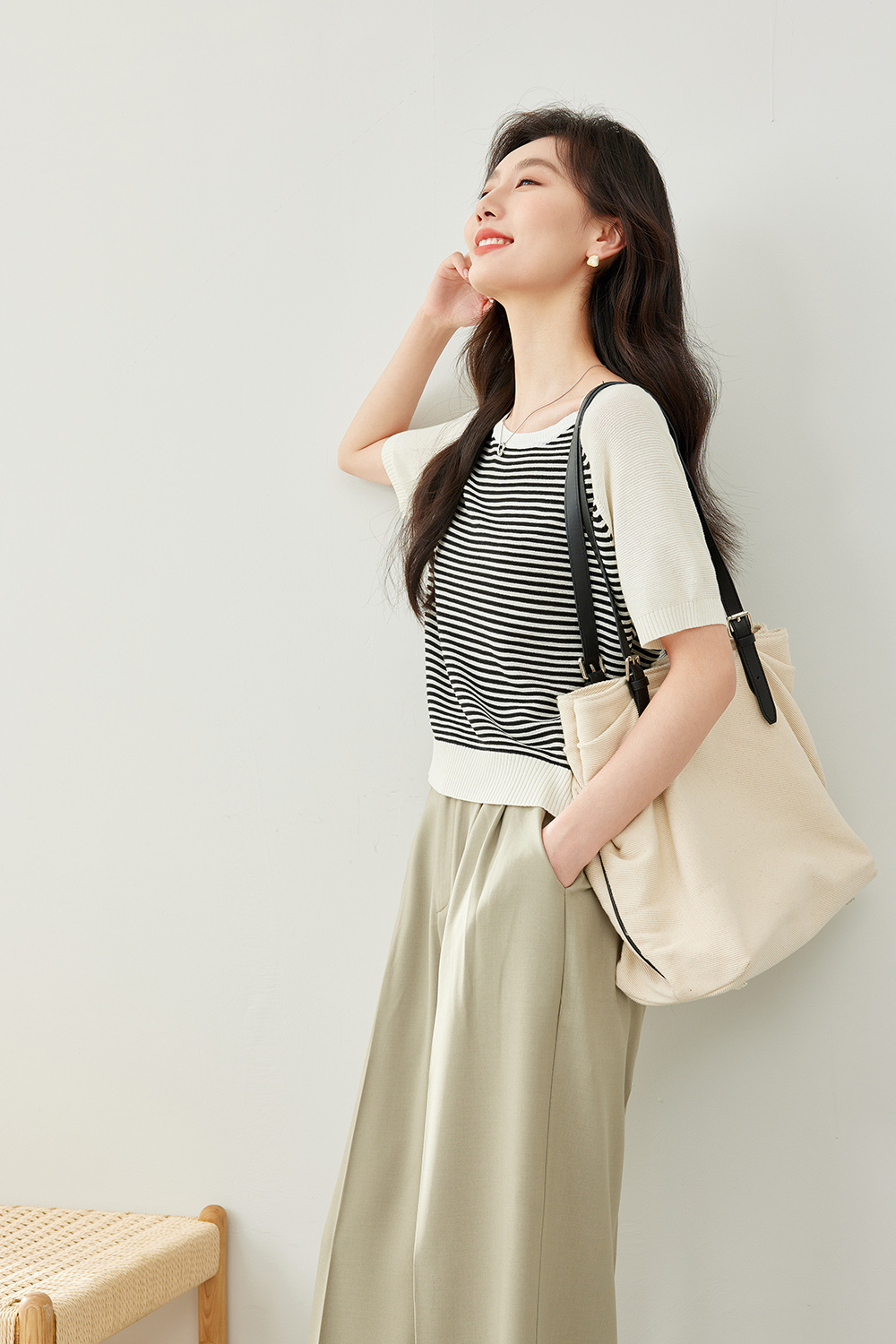 Striped Contrast Sweater