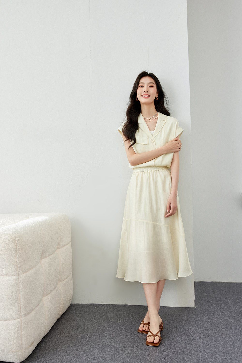 Unrestrained comfortable Lyocell suit.