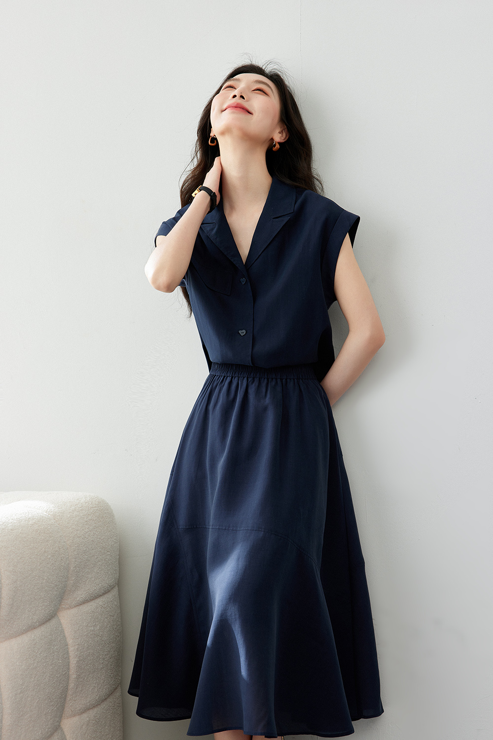 Unrestrained comfortable Lyocell suit.