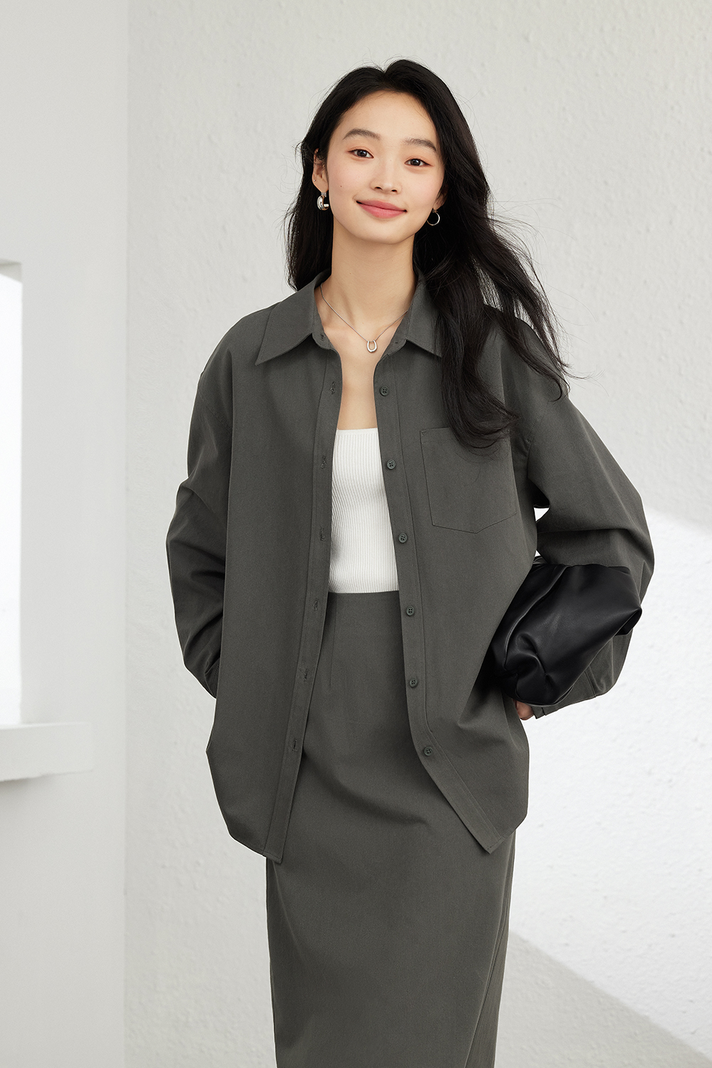 Fashionable Temperament Solid Color Suit-VIMLYSTORE