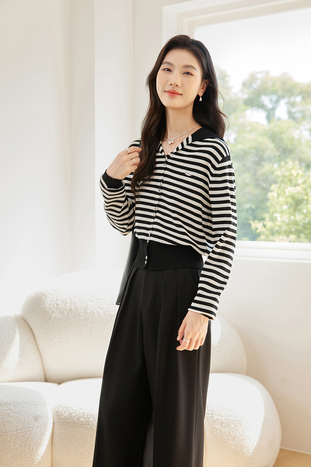 Simple And Versatile Knitted Cardigan-VIMLYSTORE