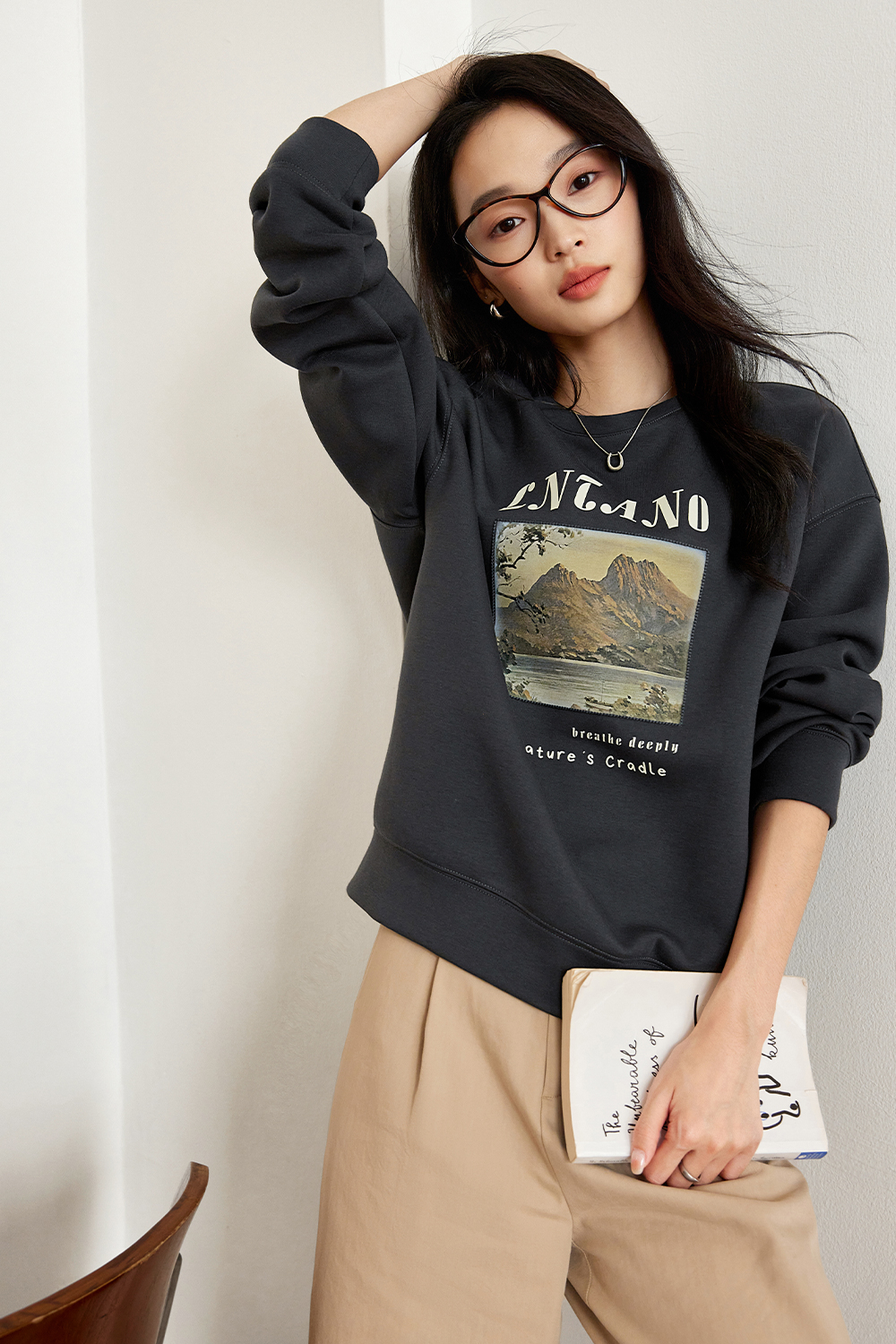 Retro Three-Dimensional Printed Sweatshirt-VIMLYSTORE