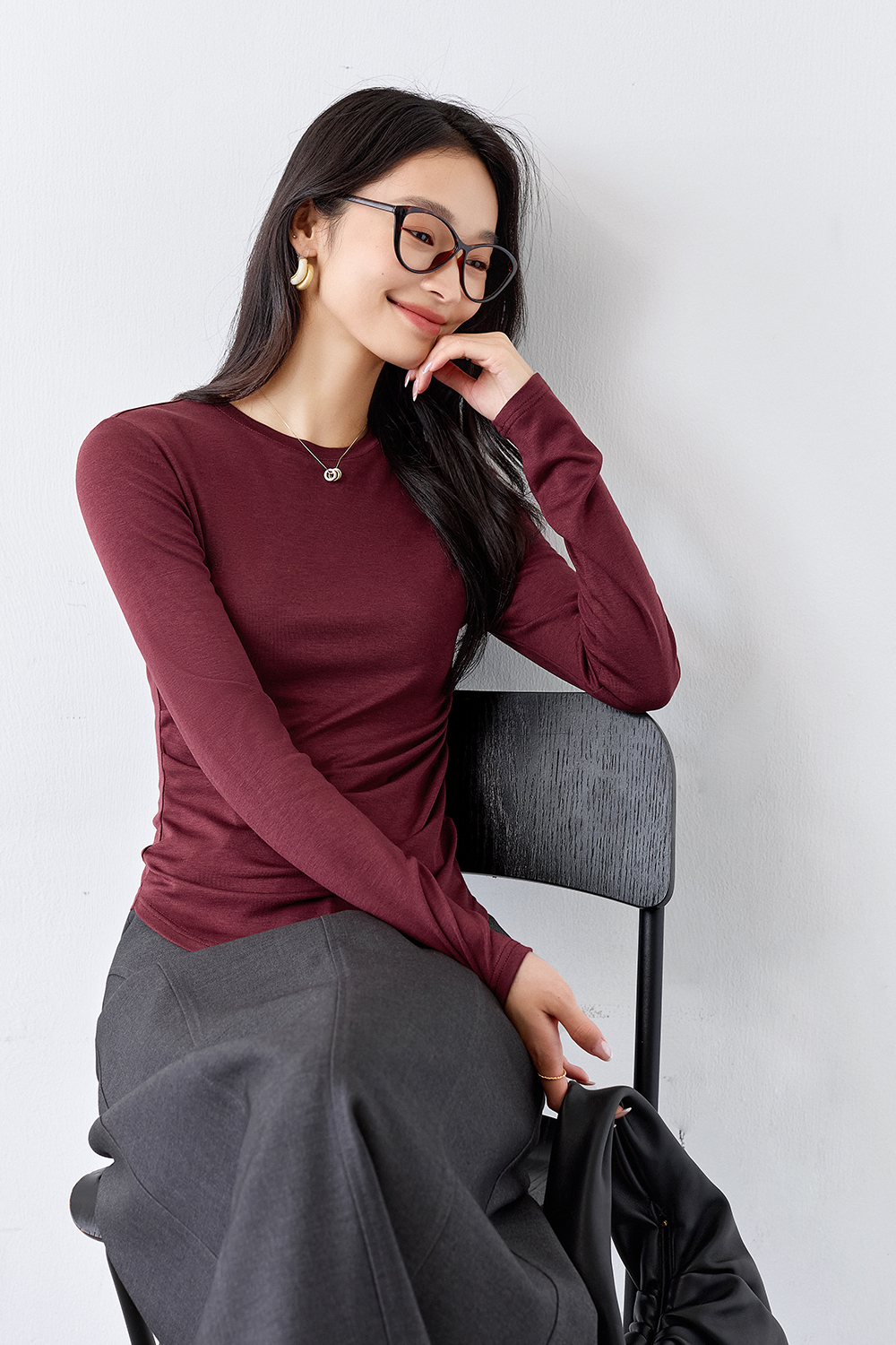 Wool blend knitted base layer-VIMLYSTORE