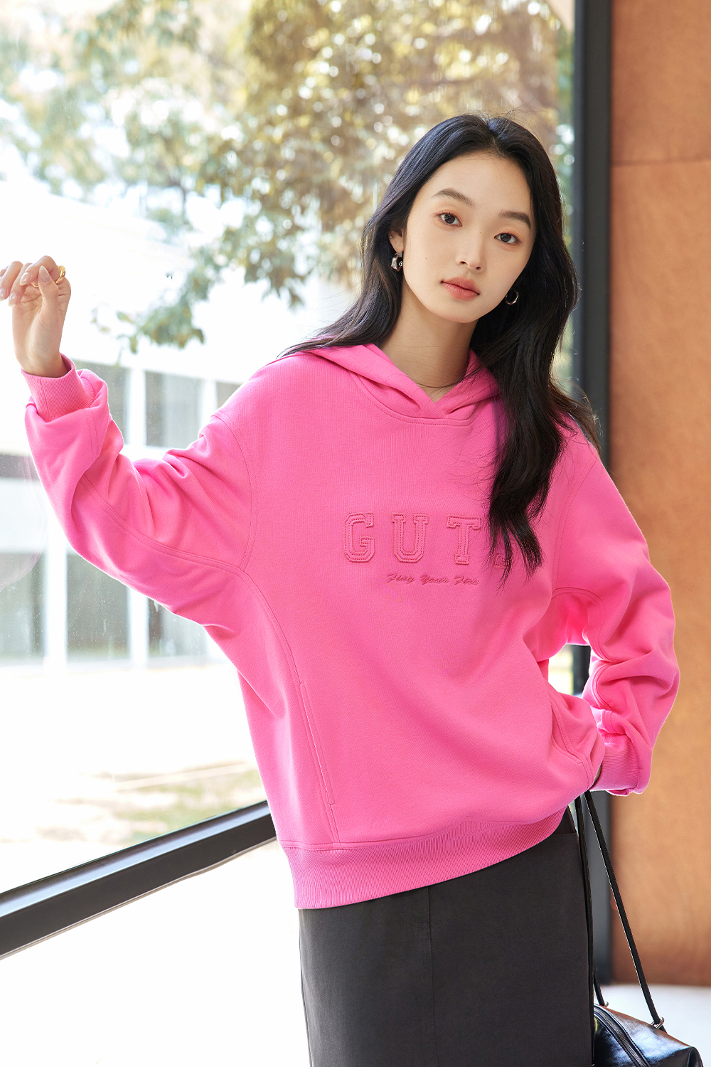 Letter American Style Hooded Sweatshirt